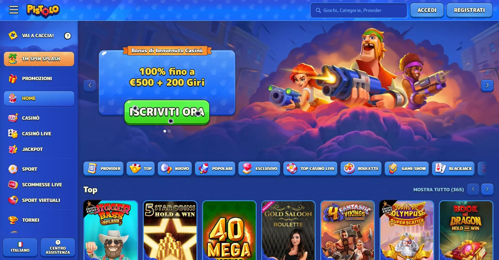 Pistolo main page